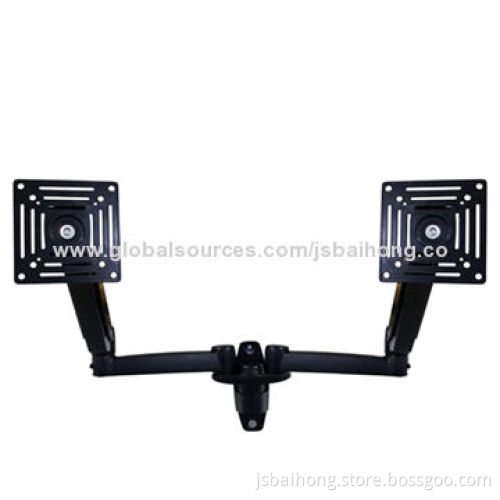 Dual computer wall mounts with aluminum alloy material, 360° rotation